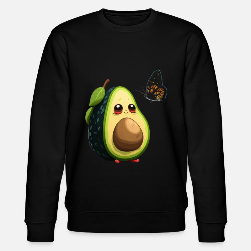 Avocat au papillon - Sweat bio CHANGER Stanley/Stella Unisexe - noir