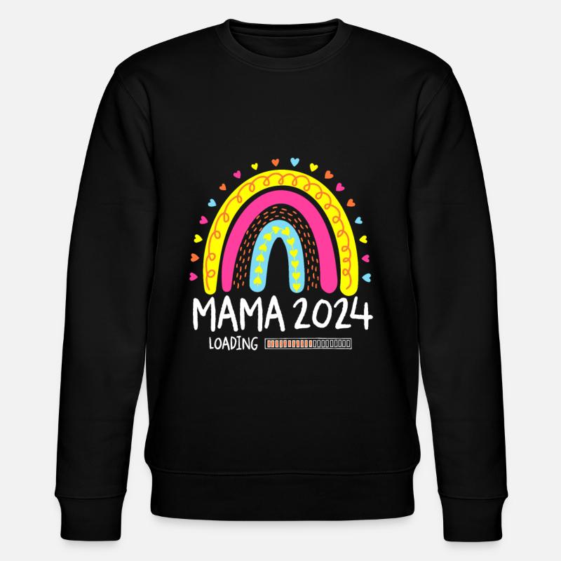 Mama 2024 Loading - Stanley/Stella Unisex Bio-Sweatshirt CHANGER  - Schwarz