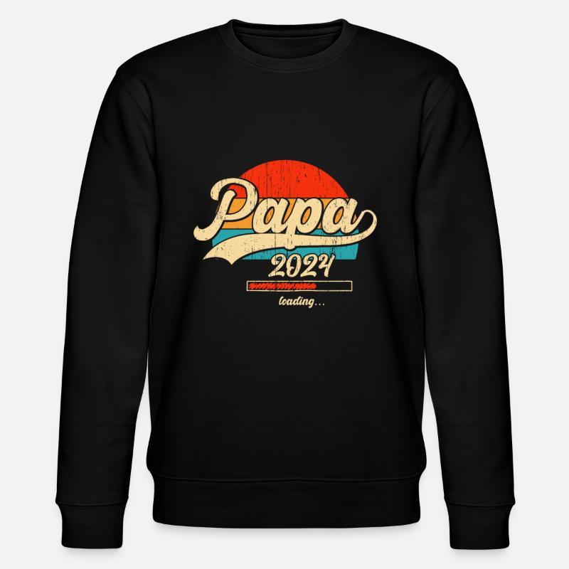 Papa Loading 2024 - Stanley/Stella CHANGER Unisex Organic Sweatshirt - black