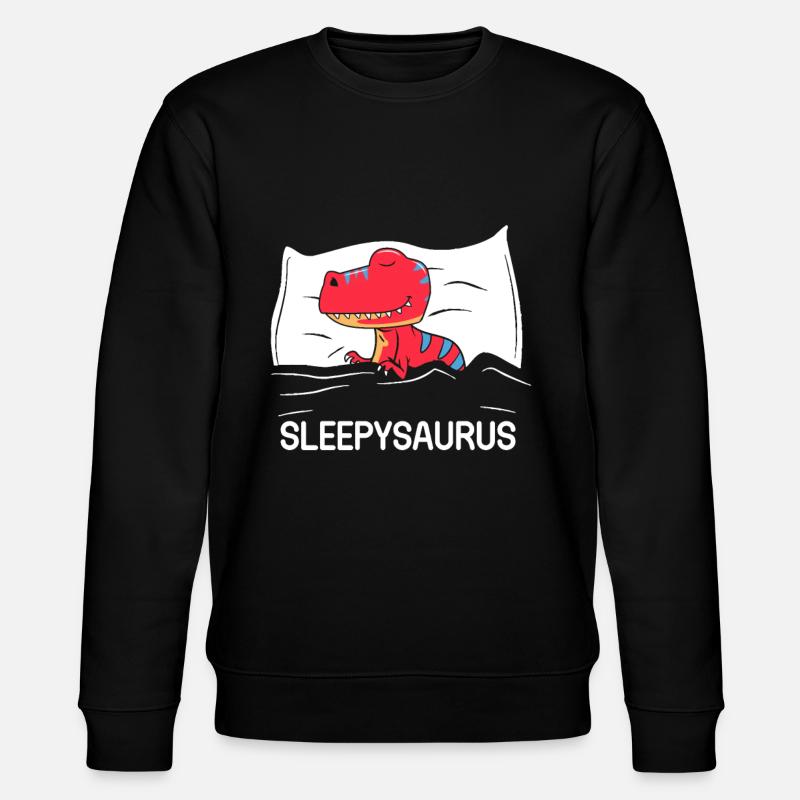 Official Napping Shirt Sleepysaurus - Stanley/Stella CHANGER Unisex Organic Sweatshirt - black