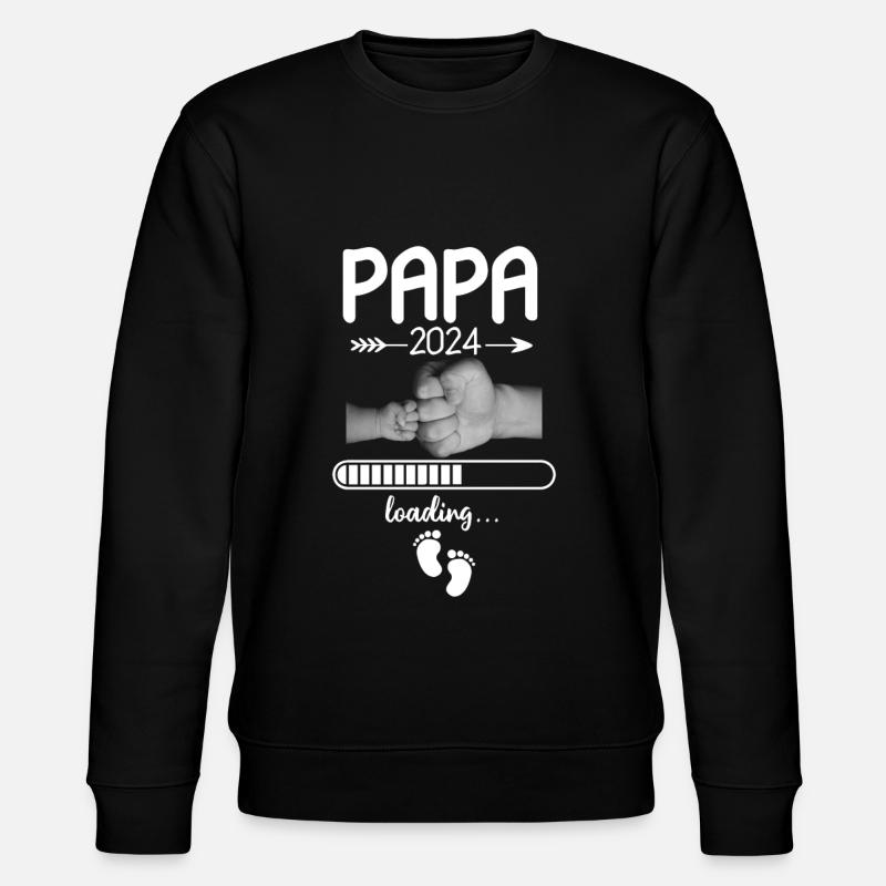 Papa 2024 Loading - Stanley/Stella Unisex Bio-Sweatshirt CHANGER - Schwarz