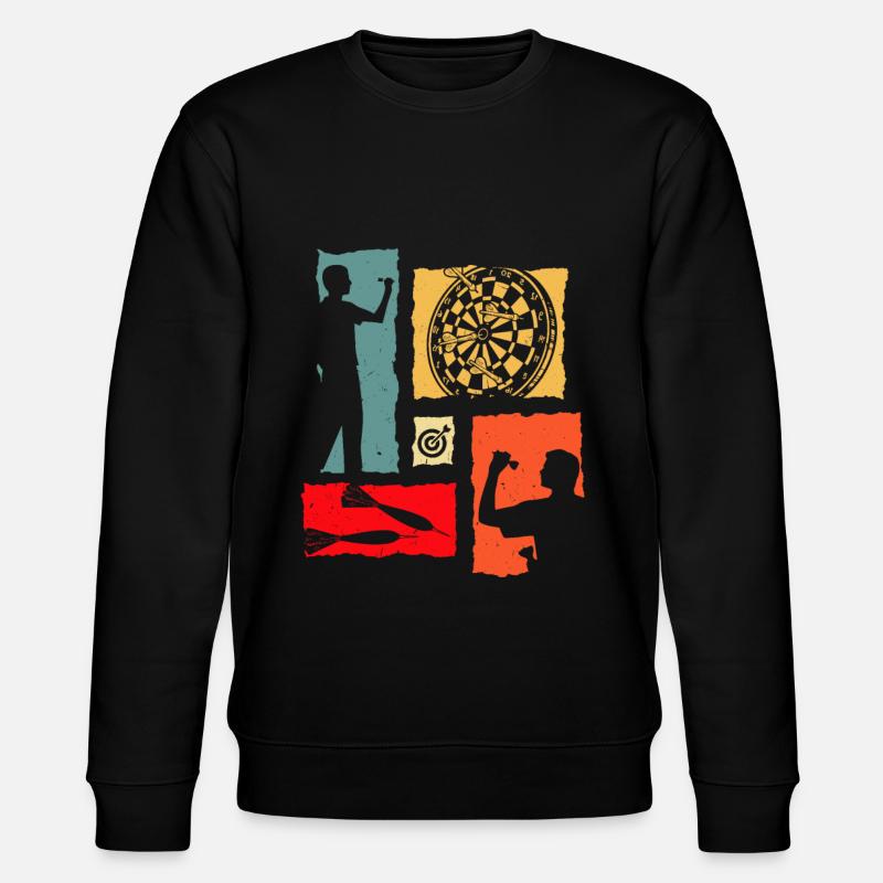 Dart Retro - Stanley/Stella Unisex Bio-Sweatshirt CHANGER  - Schwarz