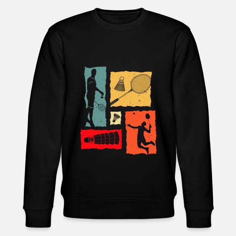 Badminton Rétro - Sweat bio CHANGER Stanley/Stella Unisexe - noir