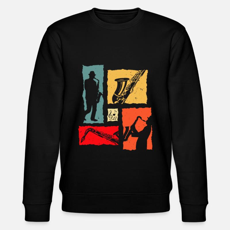 Trompette Rétro - Sweat bio CHANGER Stanley/Stella Unisexe - noir