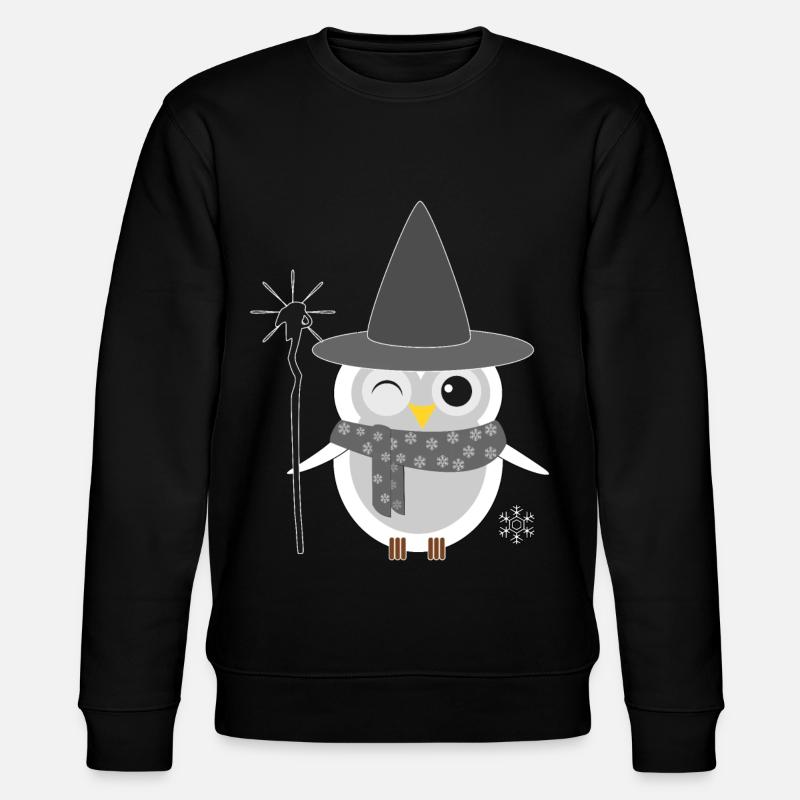Owl Witch Witch Halloween Magic Magic Eagle Owl - Stanley/Stella CHANGER Unisex Organic Sweatshirt - black