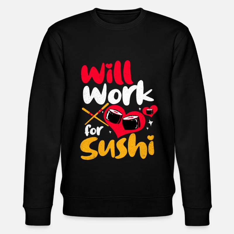 Sushi - Stanley/Stella Unisex Bio-Sweatshirt CHANGER  - Schwarz
