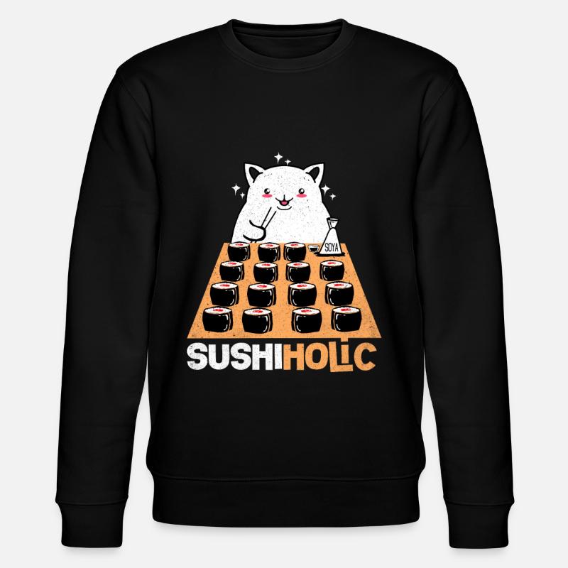Sushi - Stanley/Stella Unisex Bio-Sweatshirt CHANGER  - Schwarz