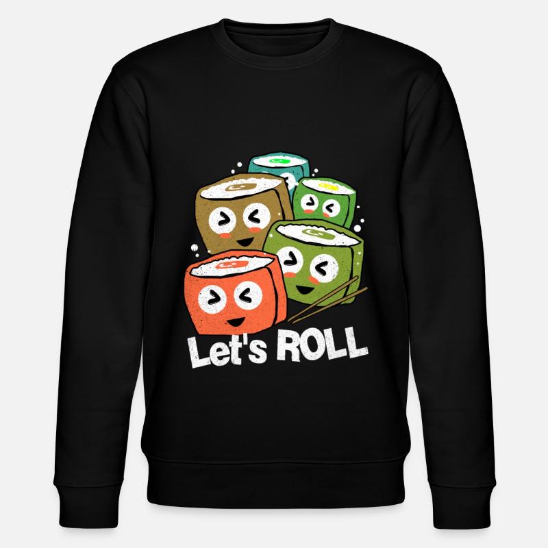 Sushi - Stanley/Stella Unisex Bio-Sweatshirt CHANGER  - Schwarz