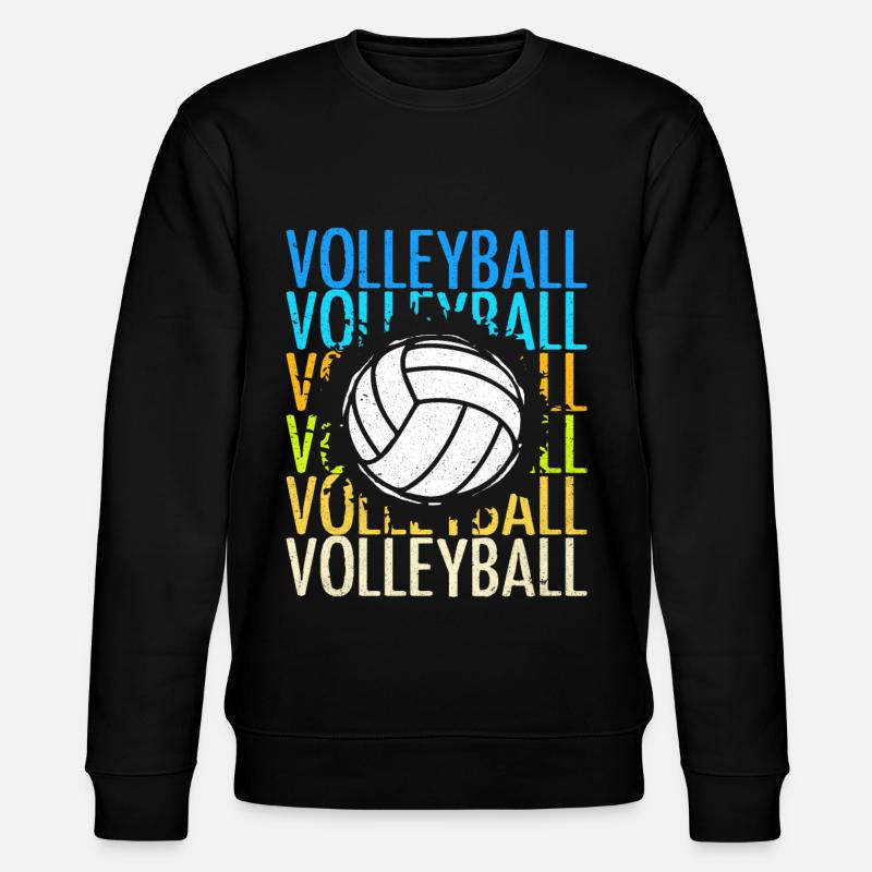 Volleyball - Stanley/Stella Unisex Bio-Sweatshirt CHANGER  - Schwarz
