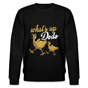 Dodo - Stanley/Stella CHANGER Unisex Organic Sweatshirt - black - Front - Nik (191cm) & Marisol (170cm)