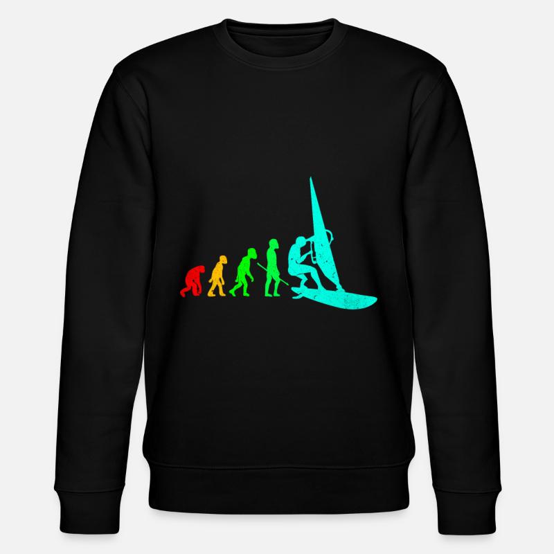 Windsurfen - Stanley/Stella Unisex Bio-Sweatshirt CHANGER  - Schwarz