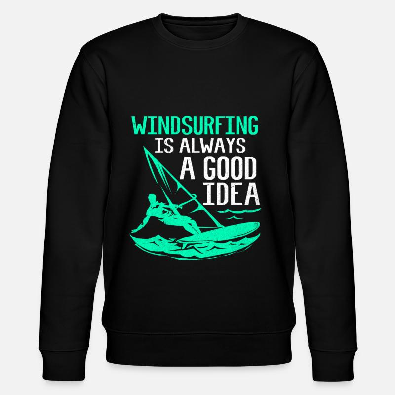 Windsurfen - Stanley/Stella Unisex Bio-Sweatshirt CHANGER  - Schwarz