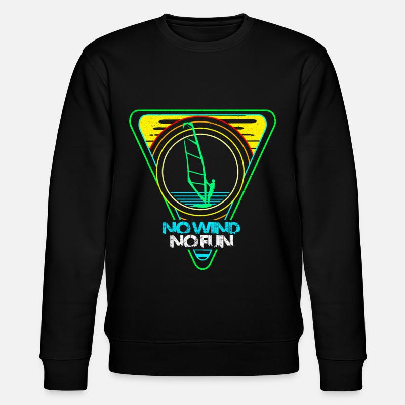 Windsurfen - Stanley/Stella Unisex Bio-Sweatshirt CHANGER  - Schwarz