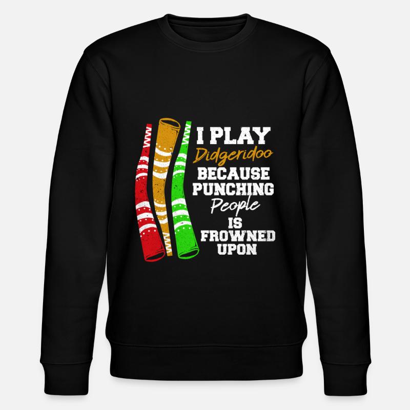 Didgeridoo - Stanley/Stella Unisex Bio-Sweatshirt CHANGER  - Schwarz