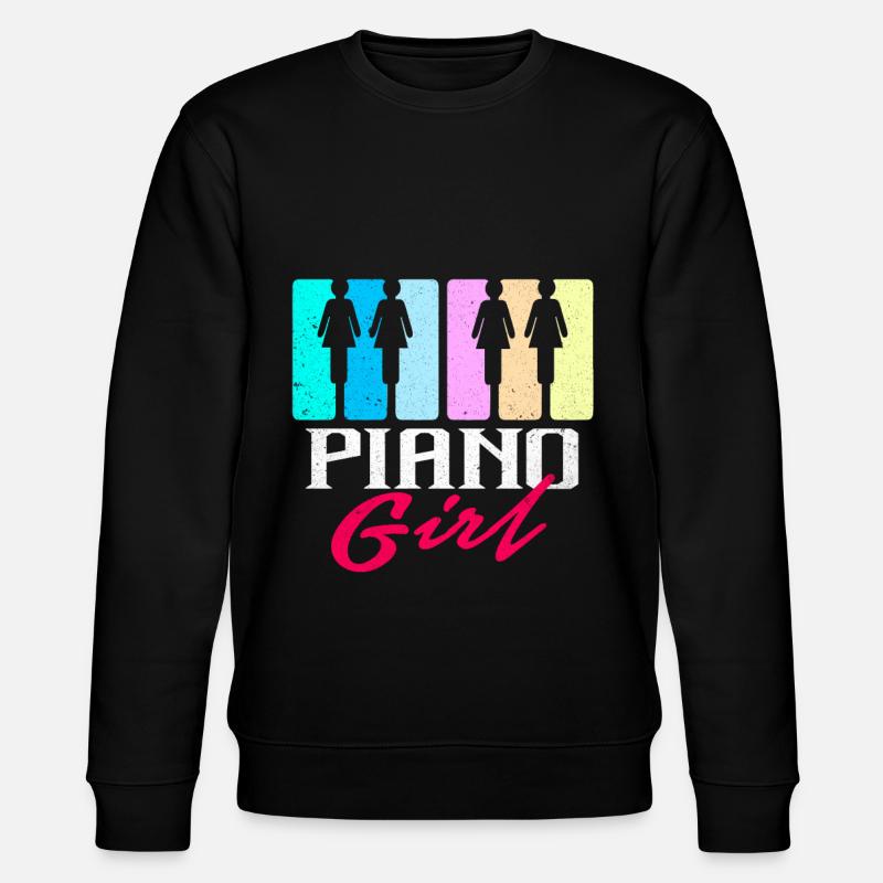 Piano - Stanley/Stella Unisex Bio-Sweatshirt CHANGER  - Schwarz