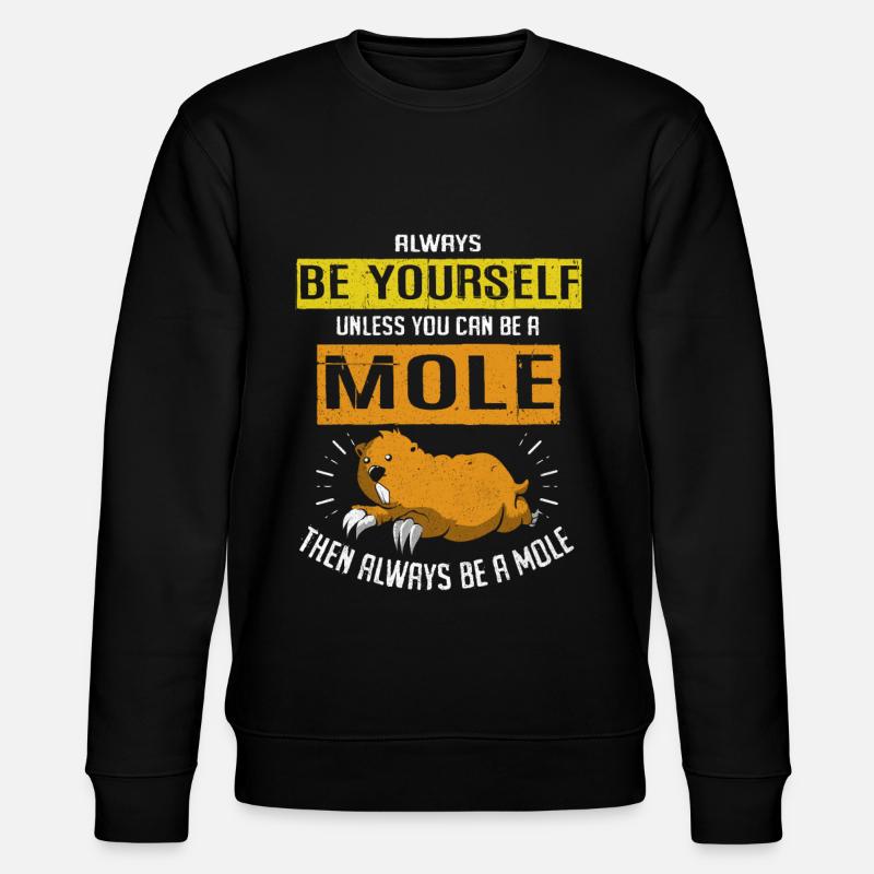 Maulwurf - Stanley/Stella Unisex Bio-Sweatshirt CHANGER  - Schwarz