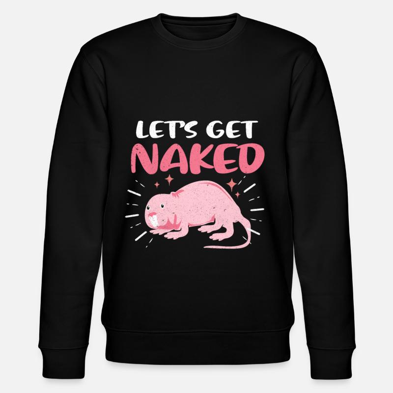 Nacktmull - Stanley/Stella Unisex Bio-Sweatshirt CHANGER  - Schwarz