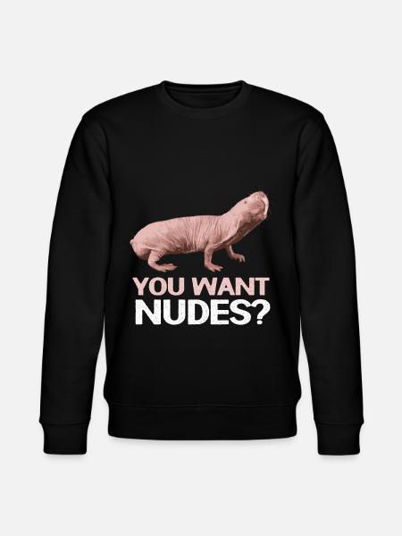 Naked Mole Gnaver Østafrika Sand Graves Gave - Stanley/Stella økologisk unisex-sweatshirt CHANGER  - sort
