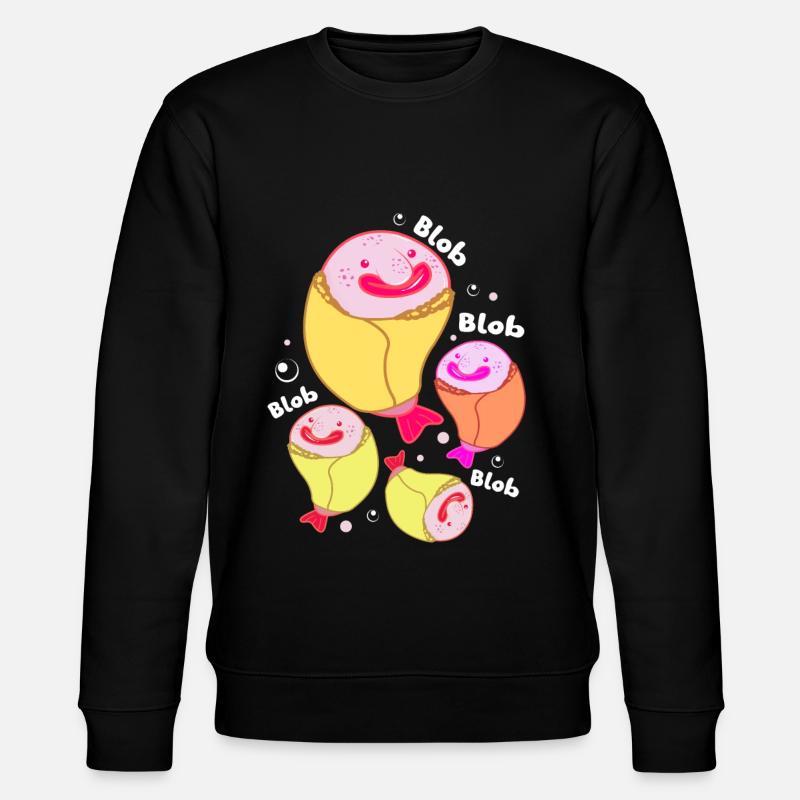 Blobfisch Tiefsee Grumpy Introvertiert Geschenk - Stanley/Stella Unisex Bio-Sweatshirt CHANGER  - Schwarz