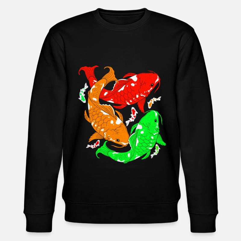 Koi - Stanley/Stella Unisex Bio-Sweatshirt CHANGER  - Schwarz