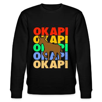 Okapi - Stanley/Stella CHANGER Unisex Organic Sweatshirt - black - Front - Nik (191cm) & Marisol (170cm)