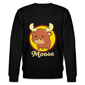 Elk - Stanley/Stella CHANGER Unisex Organic Sweatshirt - black - Front - Nik (191cm) & Marisol (170cm)