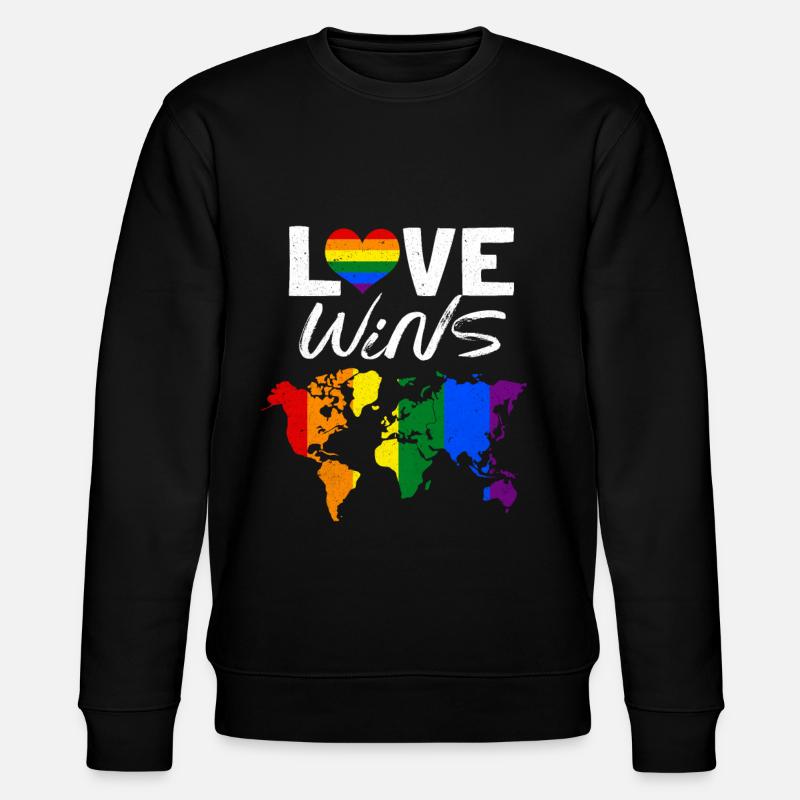 LGBT - Stanley/Stella Unisex Bio-Sweatshirt CHANGER  - Schwarz