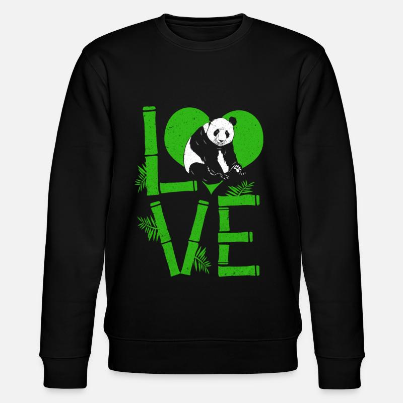 Panda - Sweat bio CHANGER Stanley/Stella Unisexe - noir