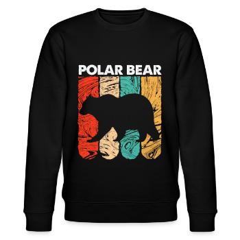 Eisbär - Stanley/Stella Unisex Bio-Sweatshirt CHANGER  - Schwarz - Vorne - Nik (191cm) & Marisol (170cm)