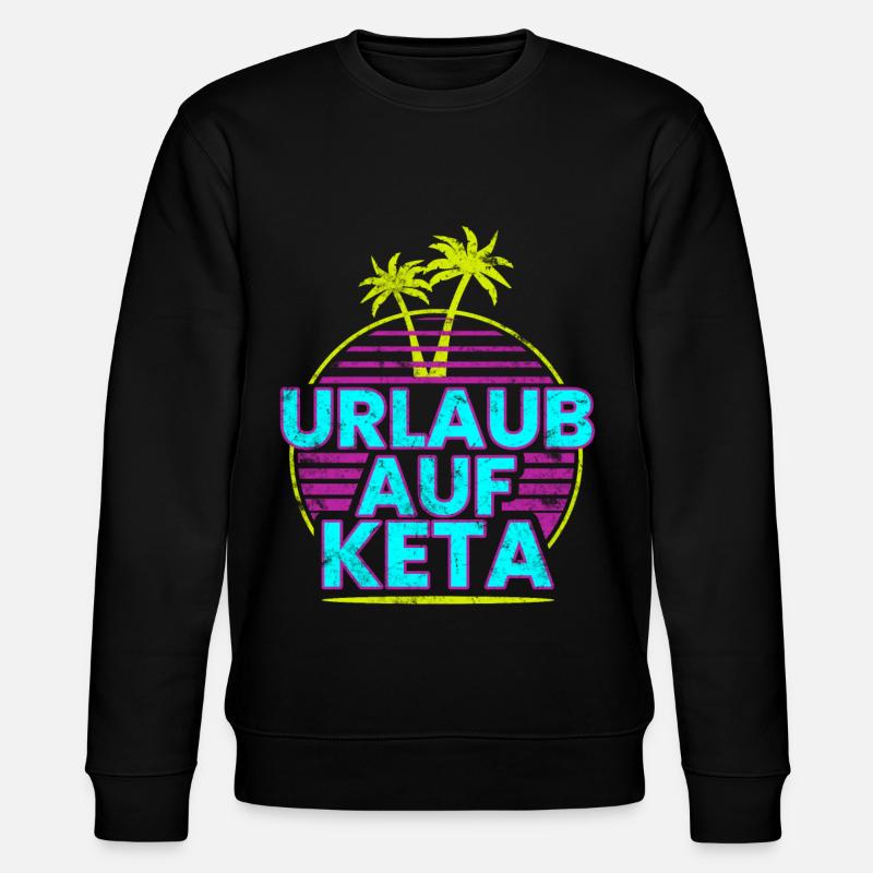 KETA Druffi Drogen Ketamin - Stanley/Stella Unisex Bio-Sweatshirt CHANGER  - Schwarz