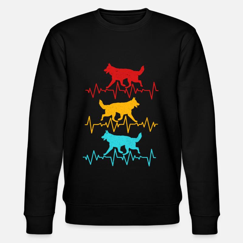 Deutscher Schäferhund - Stanley/Stella Unisex Bio-Sweatshirt CHANGER  - Schwarz