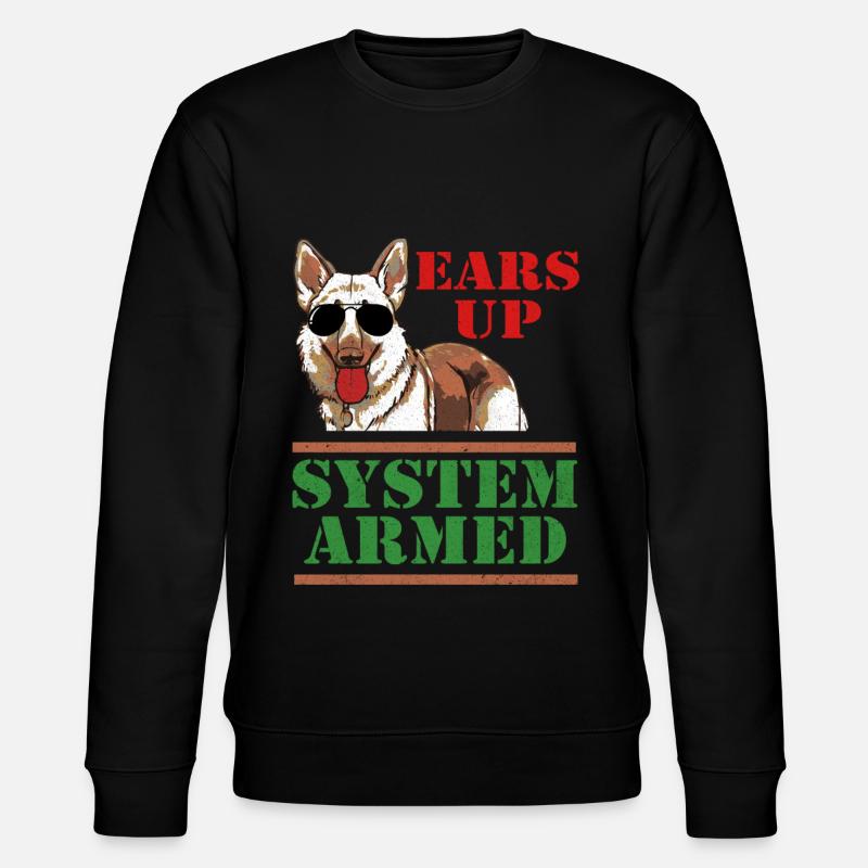 Deutscher Schäferhund - Stanley/Stella Unisex Bio-Sweatshirt CHANGER  - Schwarz