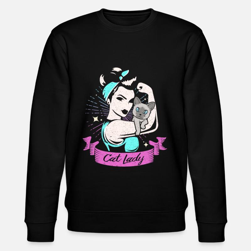 Siamkatze - Stanley/Stella Unisex Bio-Sweatshirt CHANGER - Schwarz