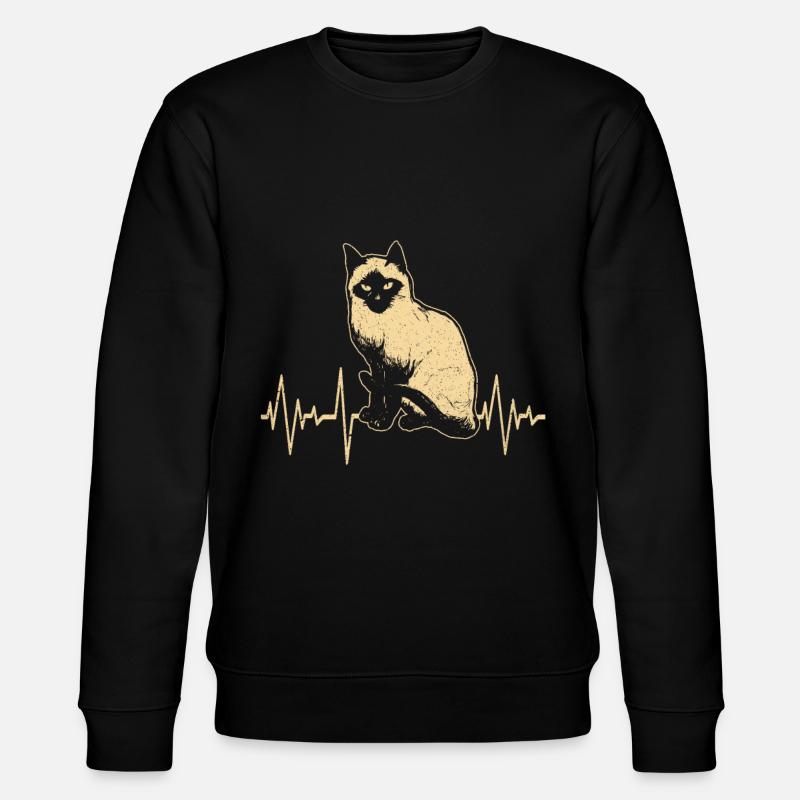 Siamkatze - Stanley/Stella Unisex Bio-Sweatshirt CHANGER - Schwarz
