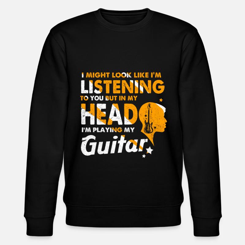 Gitarre - Stanley/Stella Unisex Bio-Sweatshirt CHANGER  - Schwarz