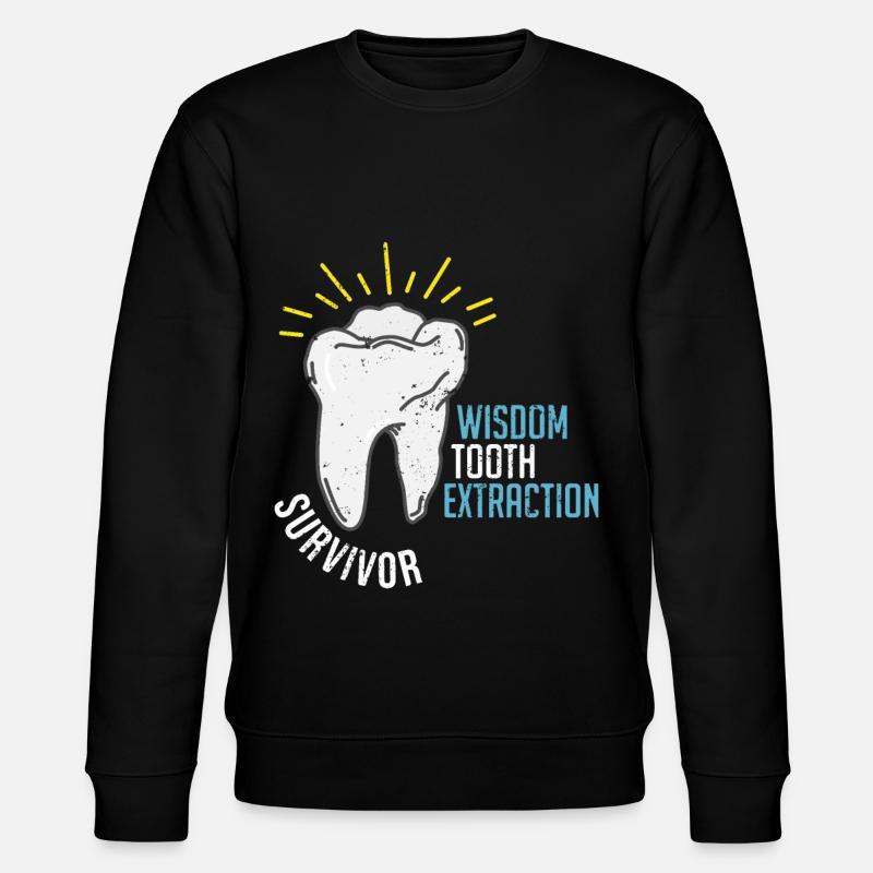 Conception de dent de sagesse - Sweat bio CHANGER Stanley/Stella Unisexe - noir