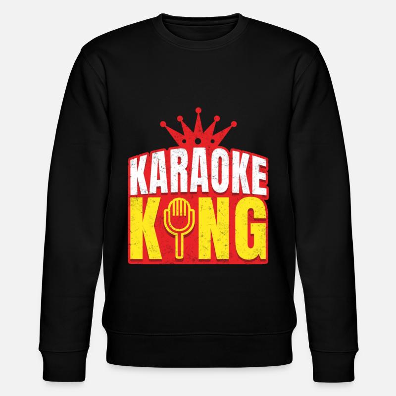 Karaoke King - Stanley/Stella Unisex Bio-Sweatshirt CHANGER  - Schwarz