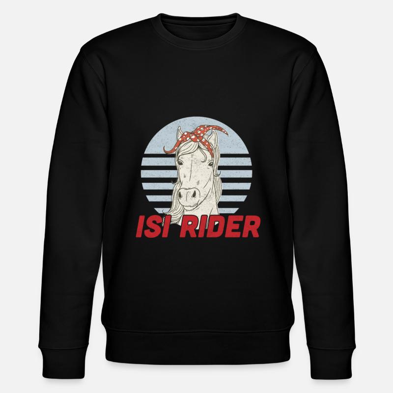 Reiten Islandpferd Isländer Pferd - Stanley/Stella Unisex Bio-Sweatshirt CHANGER - Schwarz