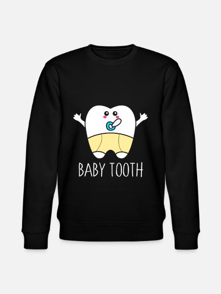 Baby teeth dentist - Stanley/Stella CHANGER Unisex Organic Sweatshirt - black