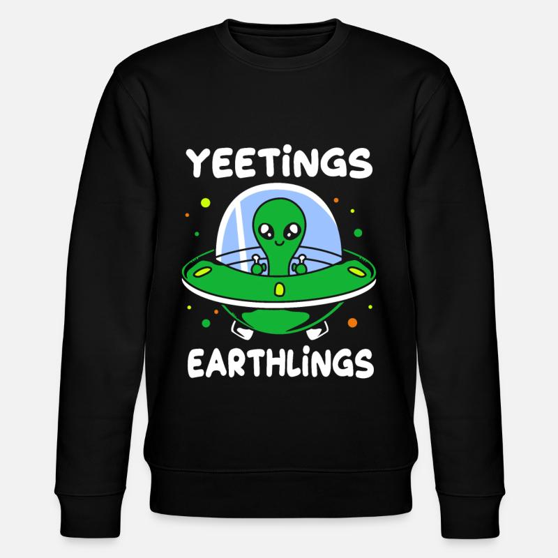 Alien - Stanley/Stella Unisex Bio-Sweatshirt CHANGER  - Schwarz