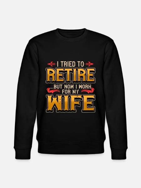 Pension pensionist Sjov pensionering gave - Stanley/Stella økologisk unisex-sweatshirt CHANGER - sort