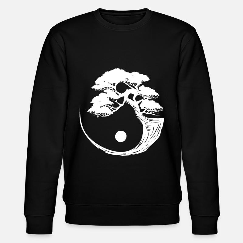 Bonsai Baum - Stanley/Stella Unisex Bio-Sweatshirt CHANGER  - Schwarz