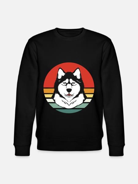 Malamute sled dog - Stanley/Stella CHANGER Unisex Organic Sweatshirt - black