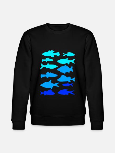 Anglerfish carp pike - Stanley/Stella CHANGER Unisex Organic Sweatshirt - black