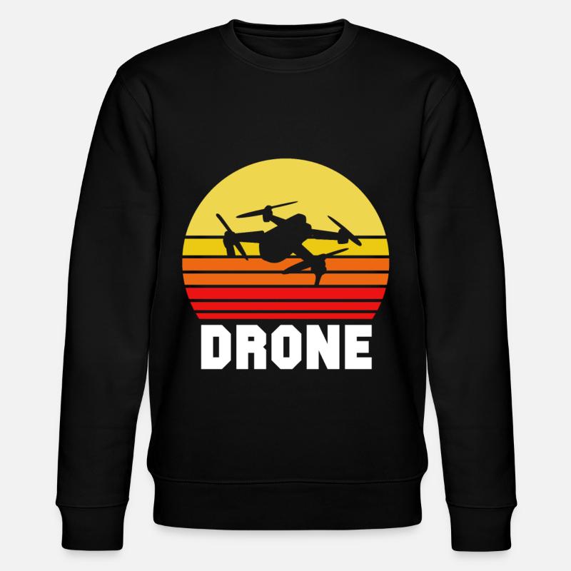 Drone Quadrocopter Drone Drones Volant - Sweat bio CHANGER Stanley/Stella Unisexe - noir