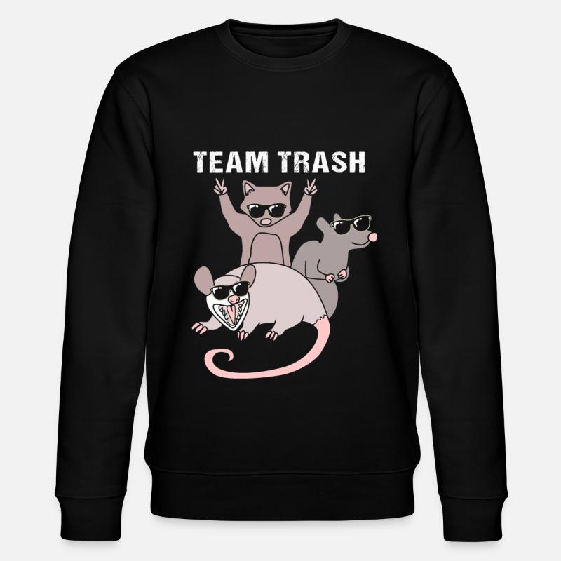 Opossum Possum - Stanley/Stella Unisex Bio-Sweatshirt CHANGER  - Schwarz