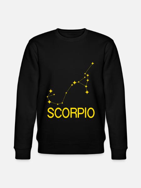 Sternzeichen Skorpion - Stanley/Stella Unisex Bio-Sweatshirt CHANGER  - Schwarz