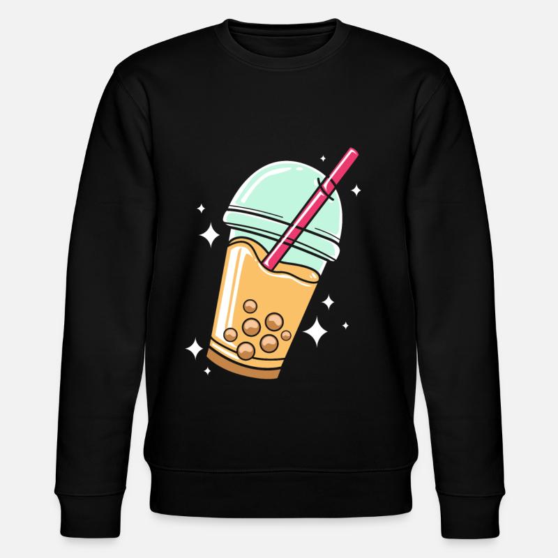 Bubble Tee Boba Tea - Stanley/Stella Unisex Bio-Sweatshirt CHANGER  - Schwarz