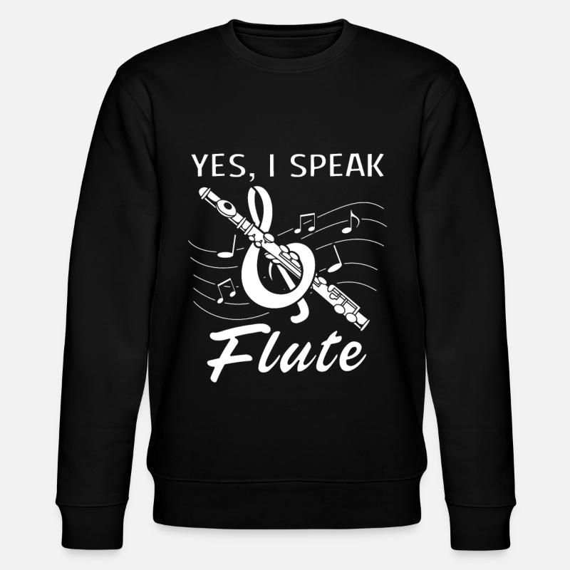 Flöte - Stanley/Stella Unisex Bio-Sweatshirt CHANGER  - Schwarz