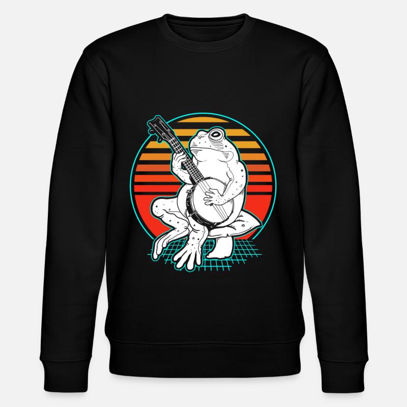 Banjo Bluegrass - Stanley/Stella Unisex Bio-Sweatshirt CHANGER  - Schwarz